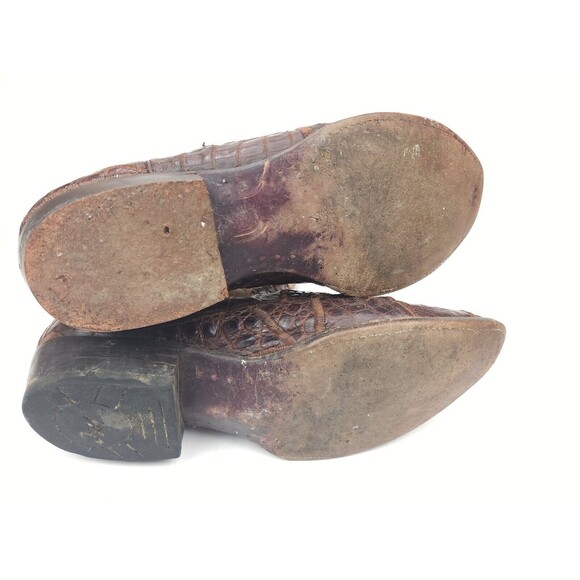 Marlboro Classics Rare Patchwork Reptile, Snake, Lizard Boots Men's Size 42 US 9 - Picture 13 of 15